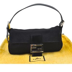Fendi Baguette Jersey Leather